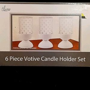True Living 6 PC Candle Holder Set